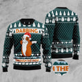 FUNSTUFFPRINT Dabbing Through The Snow Guinea Pig Ugly Christmas Sweater, Christmas Sweater, Ugly Sweater, Funny Xmas Sweaters Ugly Sweater