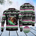 FUNSTUFFPRINT Dachshund Angel Ugly Christmas Sweater, Christmas Sweater, Ugly Sweater, Funny Xmas Sweaters Ugly Sweater