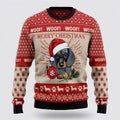 FUNSTUFFPRINT Dachshund Christmas Dog Ugly Sweaters 3D - Gifts For Dog Lover Ugly Sweater