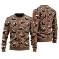 FUNSTUFFPRINT Dachshund Christmas Hat Ugly Christmas Sweater For Men And Women, Gift For Christmas, Best Winter Christmas Outfit Ugly  Sweater