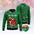 FUNSTUFFPRINT Dachshund Santa Paw Ugly Christmas Sweater, Christmas Sweater, Ugly Sweater, Funny Xmas Sweaters Ugly Sweater