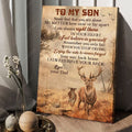 Dad And Son, To My Son Never Feel That You Are Alone No Matter How Near Or Far Apart I Am Always Right There Poster and Canvas