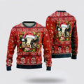 FUNSTUFFPRINT Dairy Cows Ugly Christmas Sweater, Farm Sweater, Christmas Gift, Best Winter Outfit Christmas Ugly Sweater