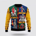 FUNSTUFFPRINT Dalmatian Firefighter Ugly Christmas Sweater – Christmas Gifts For Firefighters Ugly  Sweater