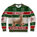 FUNSTUFFPRINT Dancing Llama Ugly Christmas Sweater, Christmas Sweater, Ugly Sweater, Funny Xmas Sweaters Ugly Sweater