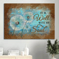 Dandelion Canvas It Is Well With My Soul Canvas Wall Art - Christian Wall Decor
