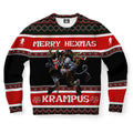 FUNSTUFFPRINT Dark Krampus Hexmas Ugly Christmas Sweater, Christmas Sweater, Ugly Sweater, Funny Xmas Sweaters Ugly Sweater