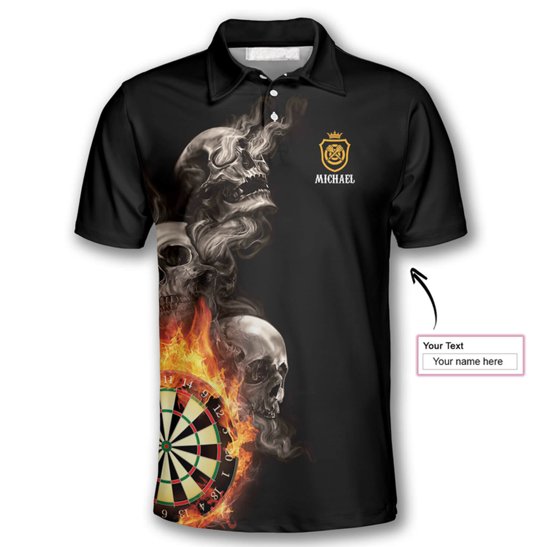 Custom Darts Hello Darkness My Old Friend Custom Darts Shirts For Men, Dart Fire Shirt