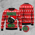 FUNSTUFFPRINT Dashing Through The Black Cat No Ugly Christmas Sweater, Christmas Cat Ugly Sweater, Ugly Cat Xmas Sweater Ugly Sweater