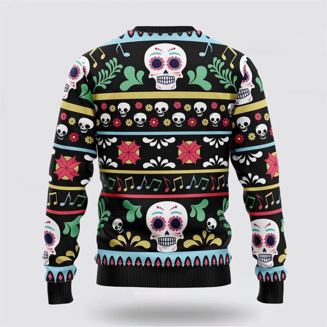 FUNSTUFFPRINT Dead Inside Ugly Christmas Sweater For Men And Women Skull Design – Christmas Gifts For Frends Ugly  Sweater