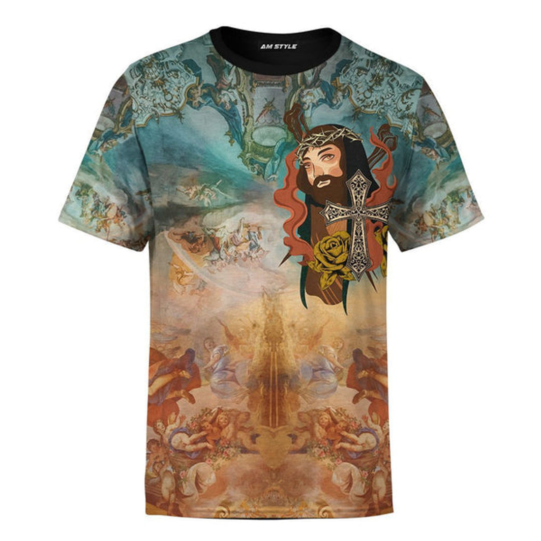 FUNSTUFFPRINT Dead To Sin Alive In Christ Jesus Customized Shirt - Christian 3d Shirts For Men Women - Custom Name 3D T-shirt