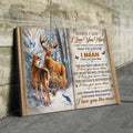 Deer Couple, Gift For Lover When I Say I Love You More I Don’t Mean I Love You More Than You Love Me Poster and Canvas