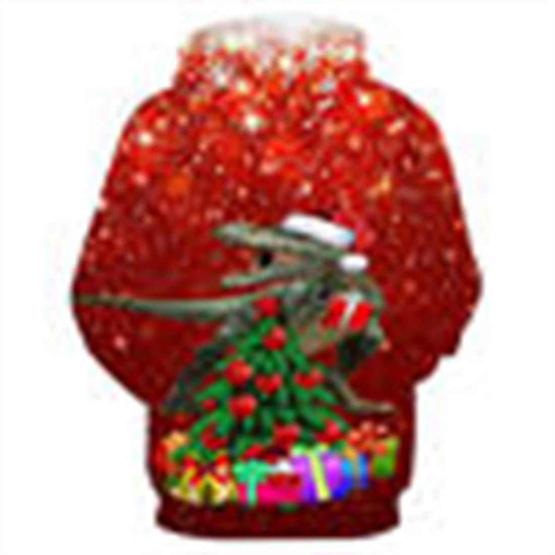 FUNSTUFFPRINT 3D Dinosaur Christmas Gifts All Over 3D Hoodie and Zip Hoodie