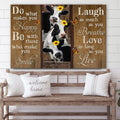 Do What Makes You Happy Canvas Wall Art - Christian Canvas Wall Decor - Bible Verse Wall Art Canvas - Farmer Gift