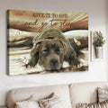 Dog Lover, Give It To God, And Go To Sleep, Wall Decor Poster and Canvas