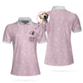 Custom Dog Kisses Fix Everything Custom Short Sleeve Women Polo Shirt, Personalized Pink Polo Shirt For Dog Lovers, Best Gift For Dog Lovers, Gift For Women
