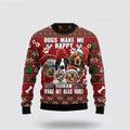 FUNSTUFFPRINT Dog Make Me Happy Humans Make My Head Hurt Ugly Christmas Sweater For Men And Women, Gift For Christmas, Best Winter Christmas Outfit Ugly  Sweater
