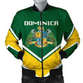 FUNSTUFFPRINT Dominica Coat Of Arms Men Bomber Jacket Lucian Style 3D Bomber Jacket