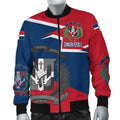 FUNSTUFFPRINT Dominican Republic Coat Of Arms Bomber Jackettyle 3D Bomber Jacket