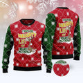 FUNSTUFFPRINT Donkey Naughty List Ugly Christmas Sweater, Christmas Sweater, Ugly Sweater, Funny Xmas Sweaters Ugly Sweater