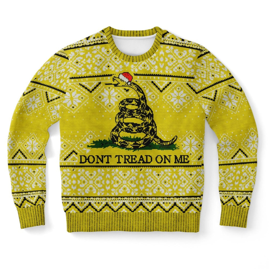 FUNSTUFFPRINT Dont Tread On Me Ugly Christmas Sweater, Christmas Sweater, Ugly Sweater, Funny Xmas Sweaters Ugly Sweater