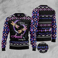 FUNSTUFFPRINT Dragonfly Angels Ugly Christmas Sweater, Christmas Sweater, Ugly Sweater, Funny Xmas Sweaters Ugly Sweater