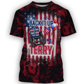 FUNSTUFFPRINT Independence Day Back Up Terry American 3D All Over PrinT-Shirt Hoodie 3D T-shirt