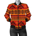 FUNSTUFFPRINT Eagle Native American Pattern Print Women Casual 3D Bomber Jacket