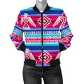 FUNSTUFFPRINT Eagle Native American Print Pattern Women Casual 3D Bomber Jacket