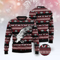 FUNSTUFFPRINT Eagle Native Ugly Christmas Sweater, Christmas Sweater, Ugly Sweater, Funny Xmas Sweaters Ugly Sweater