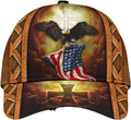 FUNSTUFFPRINT Eagle With One Nation Under God All Over Print Baseball Cap - Christian Hats For Men Women