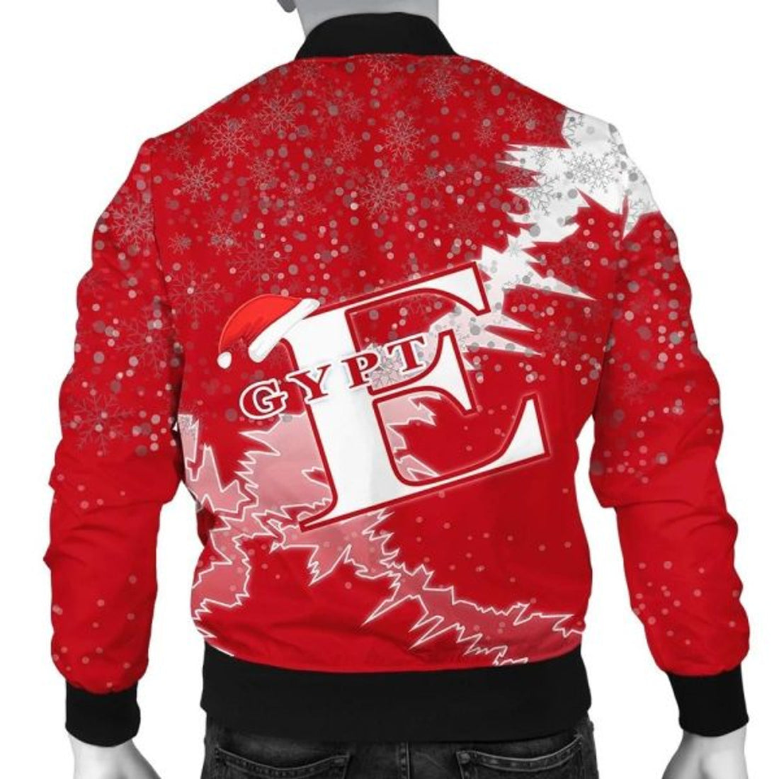 FUNSTUFFPRINT Egypt Christmas Coat Of Arms Men Bomber Jacket Style 3D Bomber Jacket