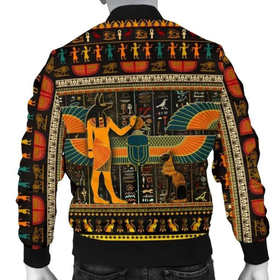 FUNSTUFFPRINT Egypt Pride Men's 3D Bomber Jacket