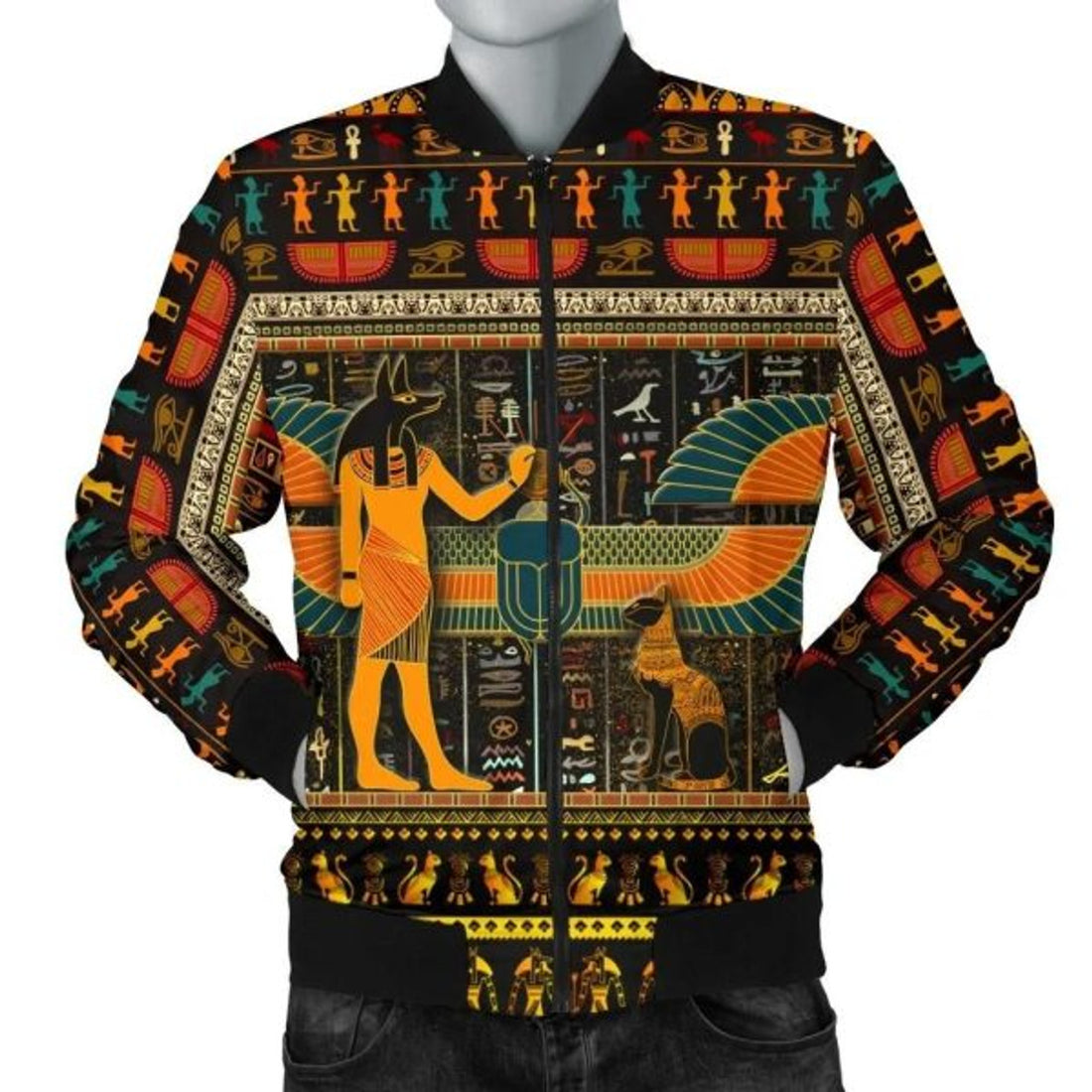 FUNSTUFFPRINT Egypt Pride Men's 3D Bomber Jacket