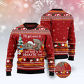 FUNSTUFFPRINT Elephant I 'llGet Over It Ugly Christmas Sweater, Christmas Sweater, Ugly Sweater, Funny Xmas Sweaters Ugly Sweater
