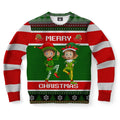FUNSTUFFPRINT Elf Ugly Christmas Sweater, Christmas Sweater, Ugly Sweater, Funny Xmas Sweaters Ugly Sweater