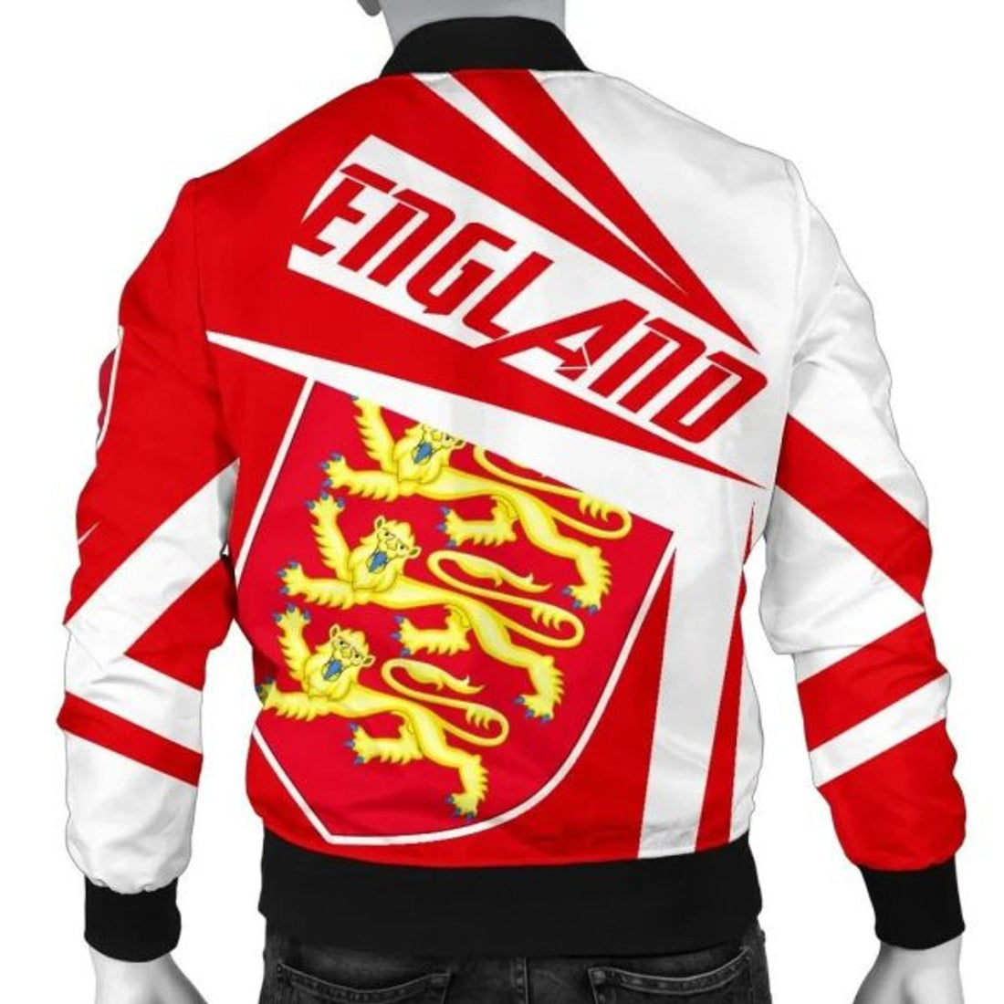 FUNSTUFFPRINT England Lion Men's Bomber Jacket 3D Bomber Jacket