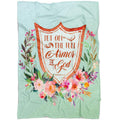 FUNSTUFFPRINT Ephesians 6 11 Put On The Full Armor Of God Fleece Blanket - Christian Blanket - Bible Verse Blanket