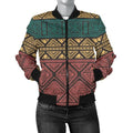 FUNSTUFFPRINT Ethnic Pattern Print Women Casual 3D Bomber Jacket
