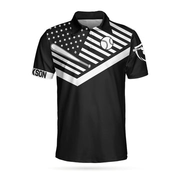 Custom Personalized American Flag Baseball Men Polo Shirt, Every Strike Brings Me Closer To The Next Home Run Custom Shirt For Men, Gift For Baseball Lovers