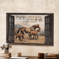 Everyday Is A New Beginning Horses Canvas Wall Art - Christian Poster - Religious Wall Decor