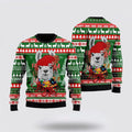 FUNSTUFFPRINT Fa La La La Llama Merry Ugly Christmas Sweater, Farm Sweater, Christmas Gift, Best Winter Outfit Christmas Ugly Sweater