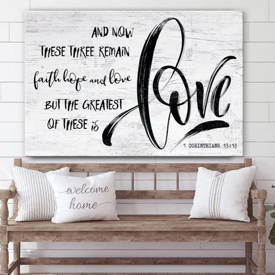 Faith Hope And Love Poster - 1 Corinthians 13 13 Wall Art Decor #2