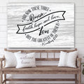 Faith Hope And Love Poster Canvas - 1 Corinthians 13 13 Hanging Art #4