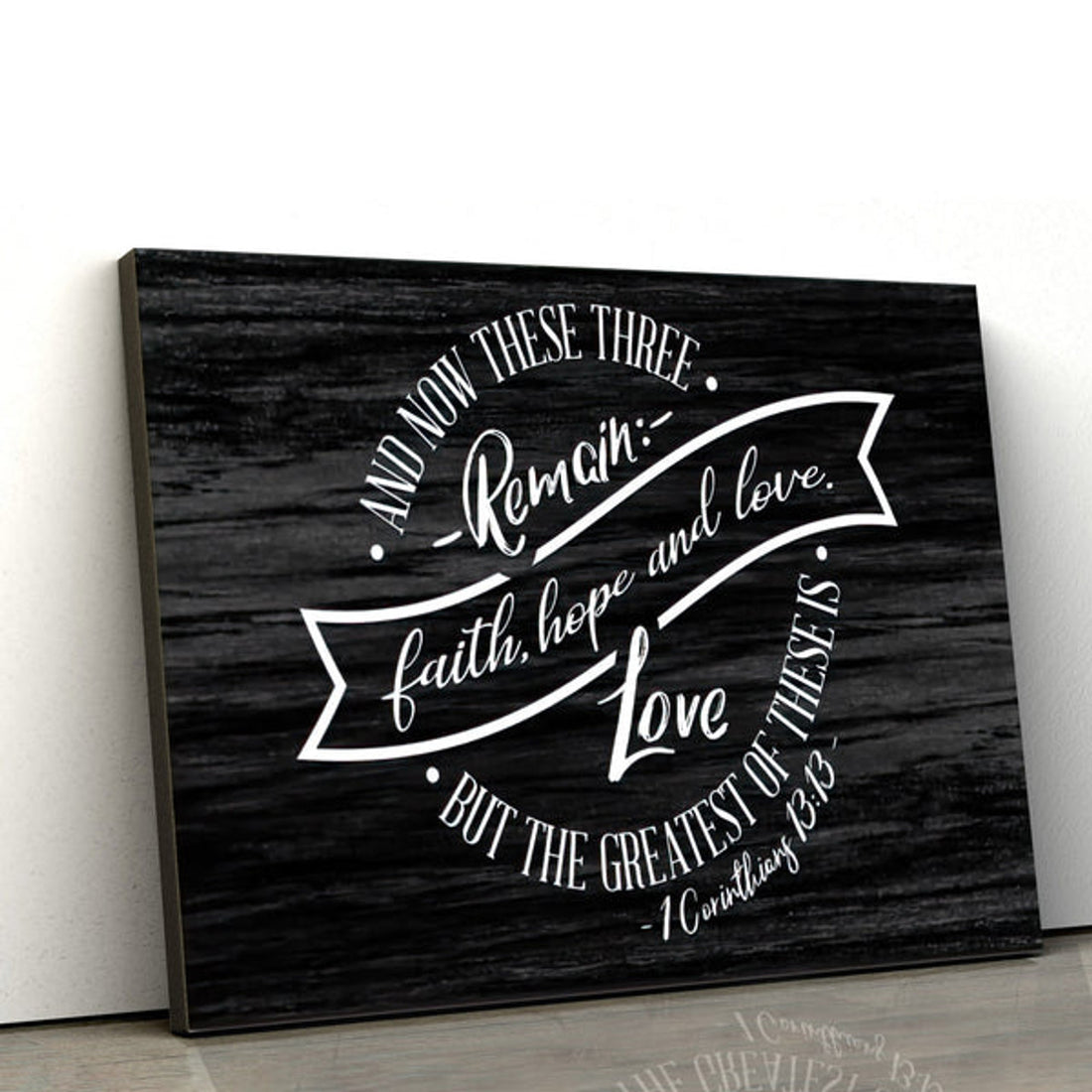 Faith Hope And Love Wall Art Canvas - 1 Corinthians 13 13 Hanging Decor #3