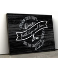 Faith Hope And Love Wall Art Canvas - 1 Corinthians 13 13 Hanging Decor #3