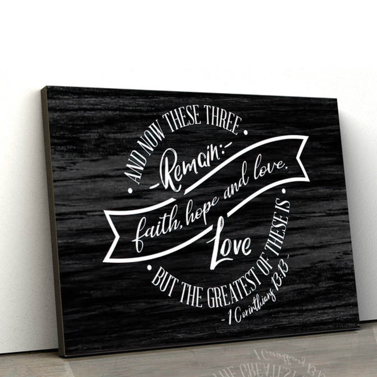Faith Hope And Love Wall Art Canvas - 1 Corinthians 13 13 Hanging Decor #3
