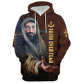 FUNSTUFFPRINT 3D Faith Over Fear Christian Jesus 3D Hoodie and Zip Hoodie