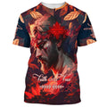 FUNSTUFFPRINT Faith Over Fear Jesus Christian 3D T-shirt