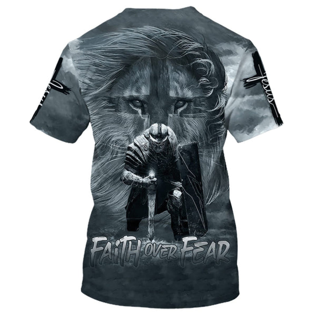 FUNSTUFFPRINT Fully Vaccinates By The Blood Of Jesus 3D T-Shirts - Christian Shirts For Men&Women 3D T-shirt